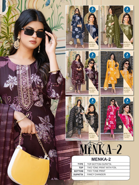 Menka 2 Kaya Capsule Readymade Pant Style Suits Wholesale Rate