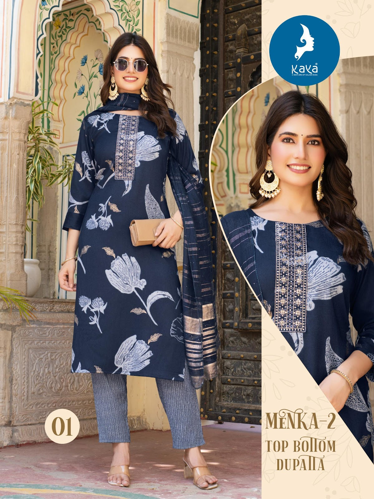 Menka 2 Kaya Capsule Readymade Pant Style Suits Wholesale Rate