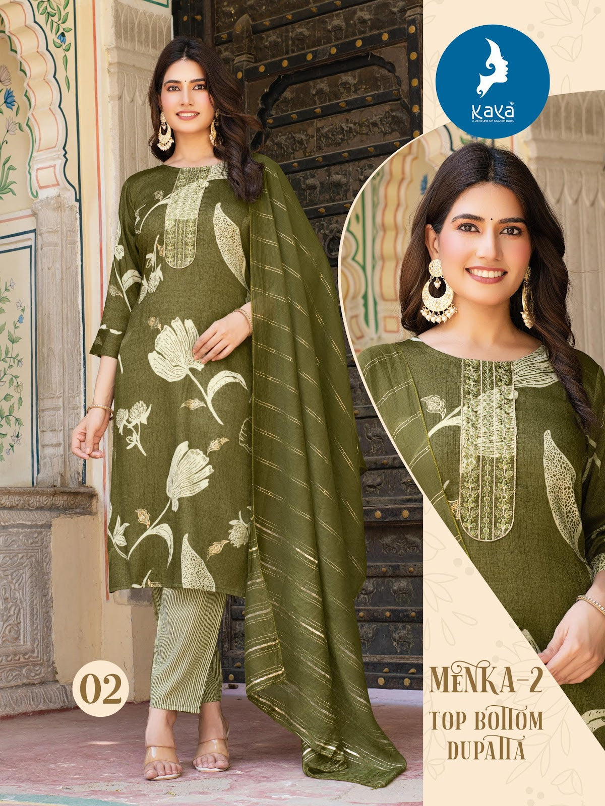 Menka 2 Kaya Capsule Readymade Pant Style Suits Wholesale Rate