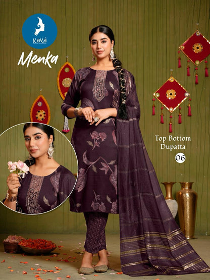 Menka Kaya Two Tone Readymade Suits Supplier Gujarat