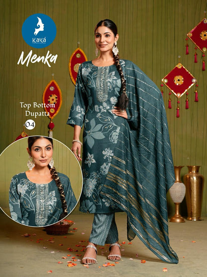 Menka Kaya Two Tone Readymade Suits Supplier Gujarat