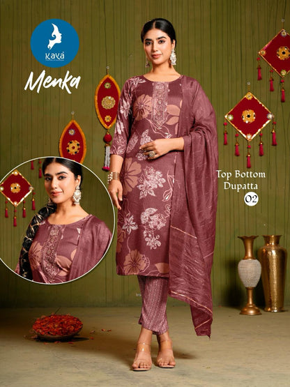 Menka Kaya Two Tone Readymade Suits Supplier Gujarat