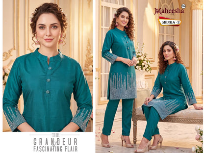 Menka Maheesha Viscose Co Ord Set Supplier Gujarat