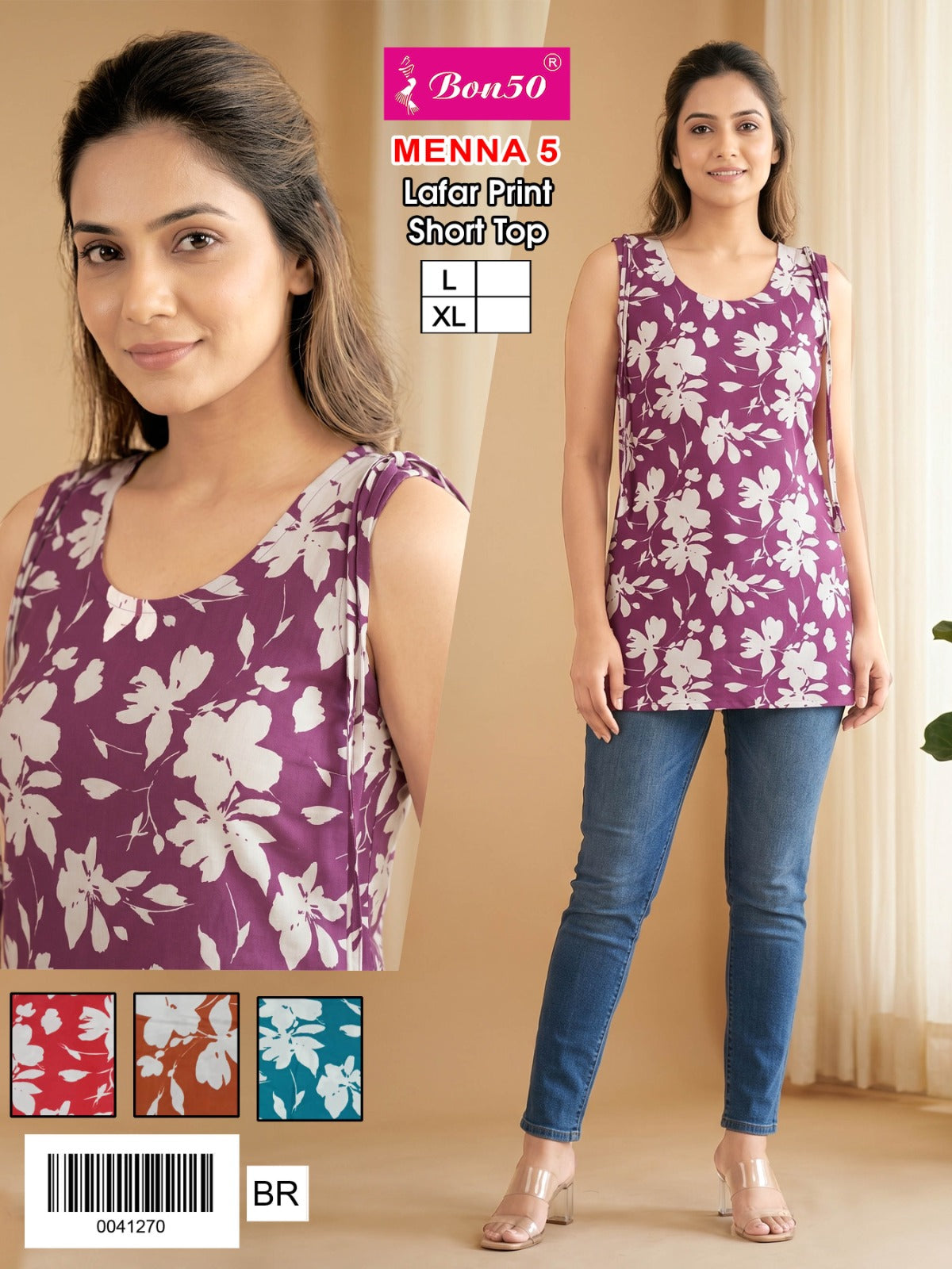 Menna Bon50 Fancy Tops Exporter India