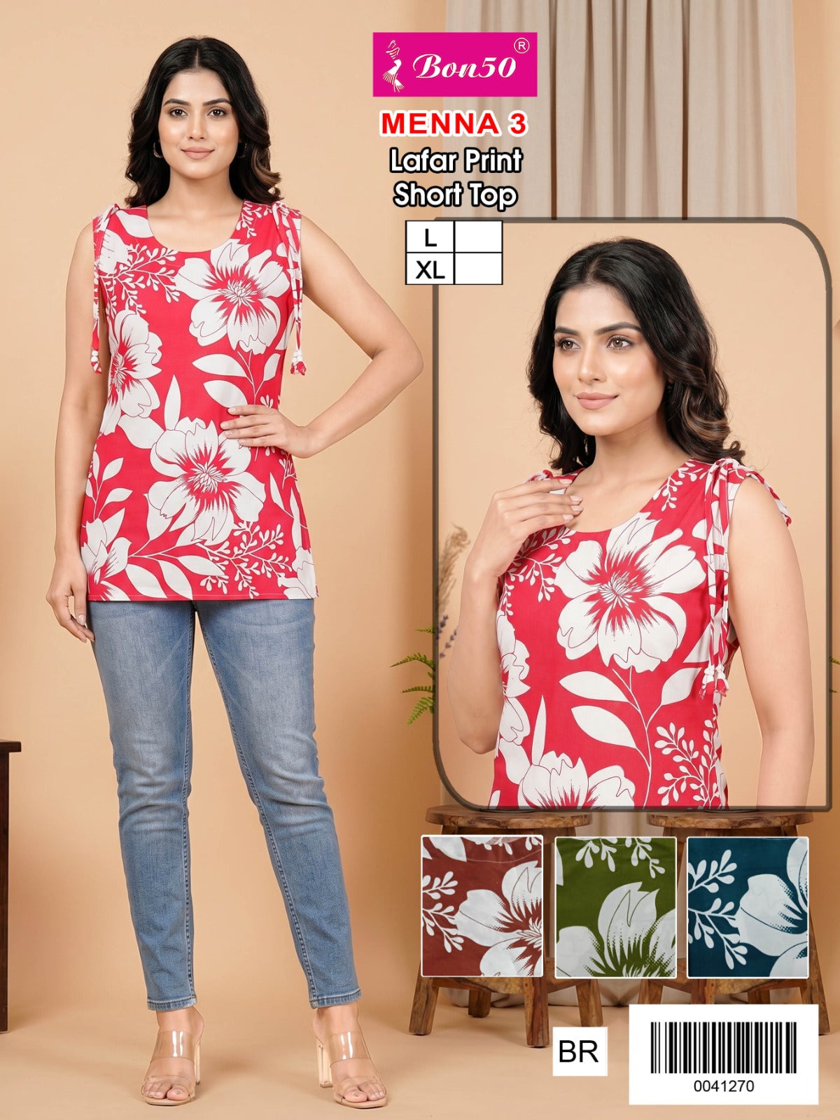 Menna Bon50 Fancy Tops Exporter India