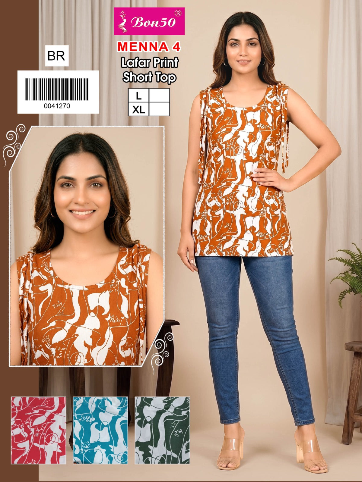 Menna Bon50 Fancy Tops Exporter India
