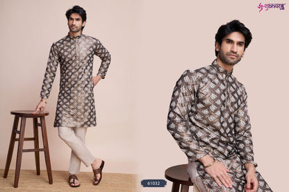 Mens Tradition Shubhvastra Silk Mens Kurta Manufacturer Ahmedabad