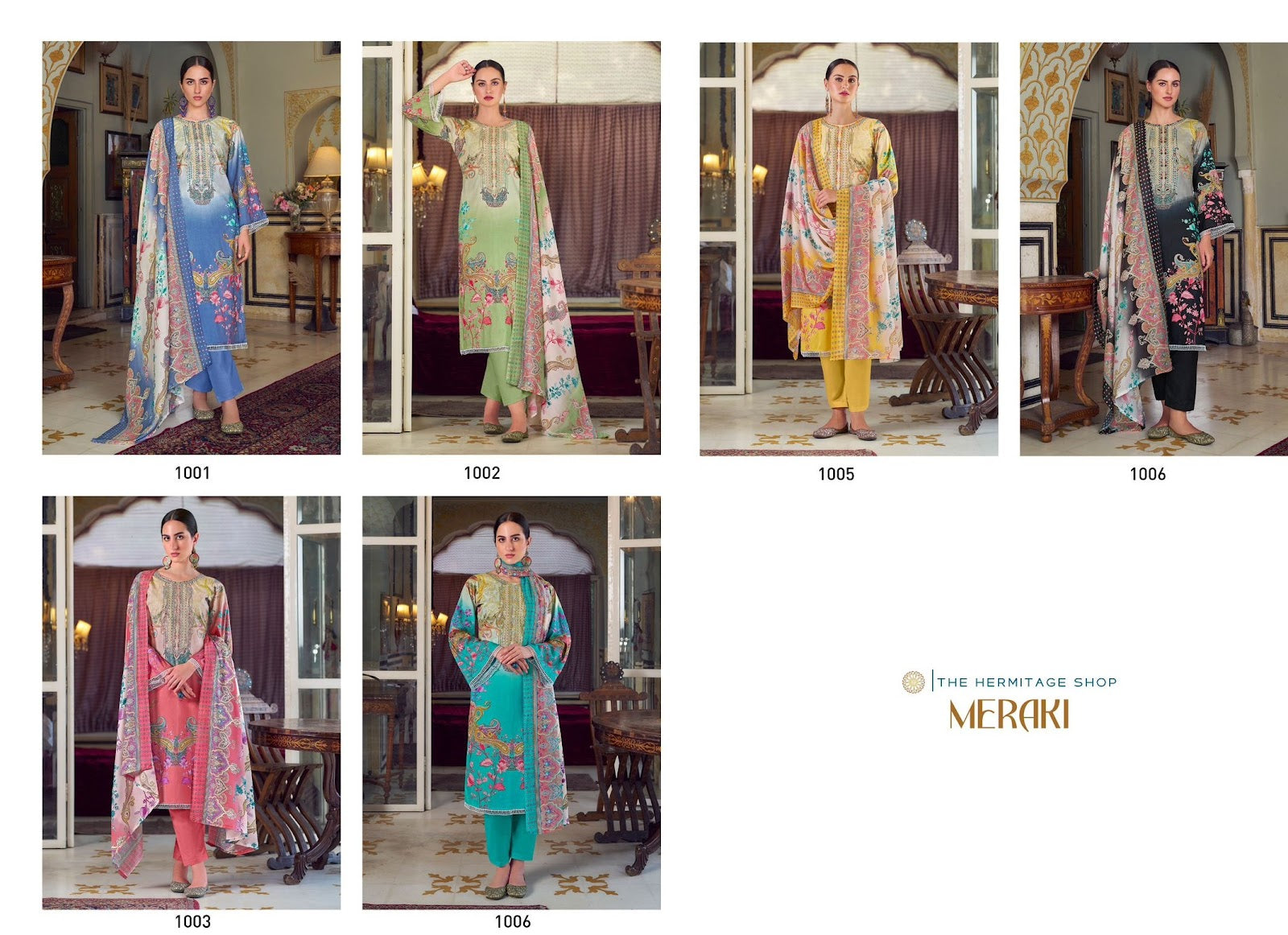 Meraki The Hermitage Shop Pure Lawn Karachi Salwar Suits Manufacturer Ahmedabad