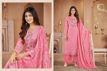 Merra K Cube Viscose Chinon Plazzo Style Suits Wholesaler Gujarat