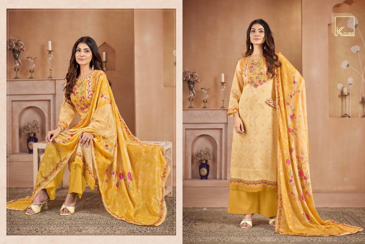 Merra K Cube Viscose Chinon Plazzo Style Suits Wholesaler Gujarat
