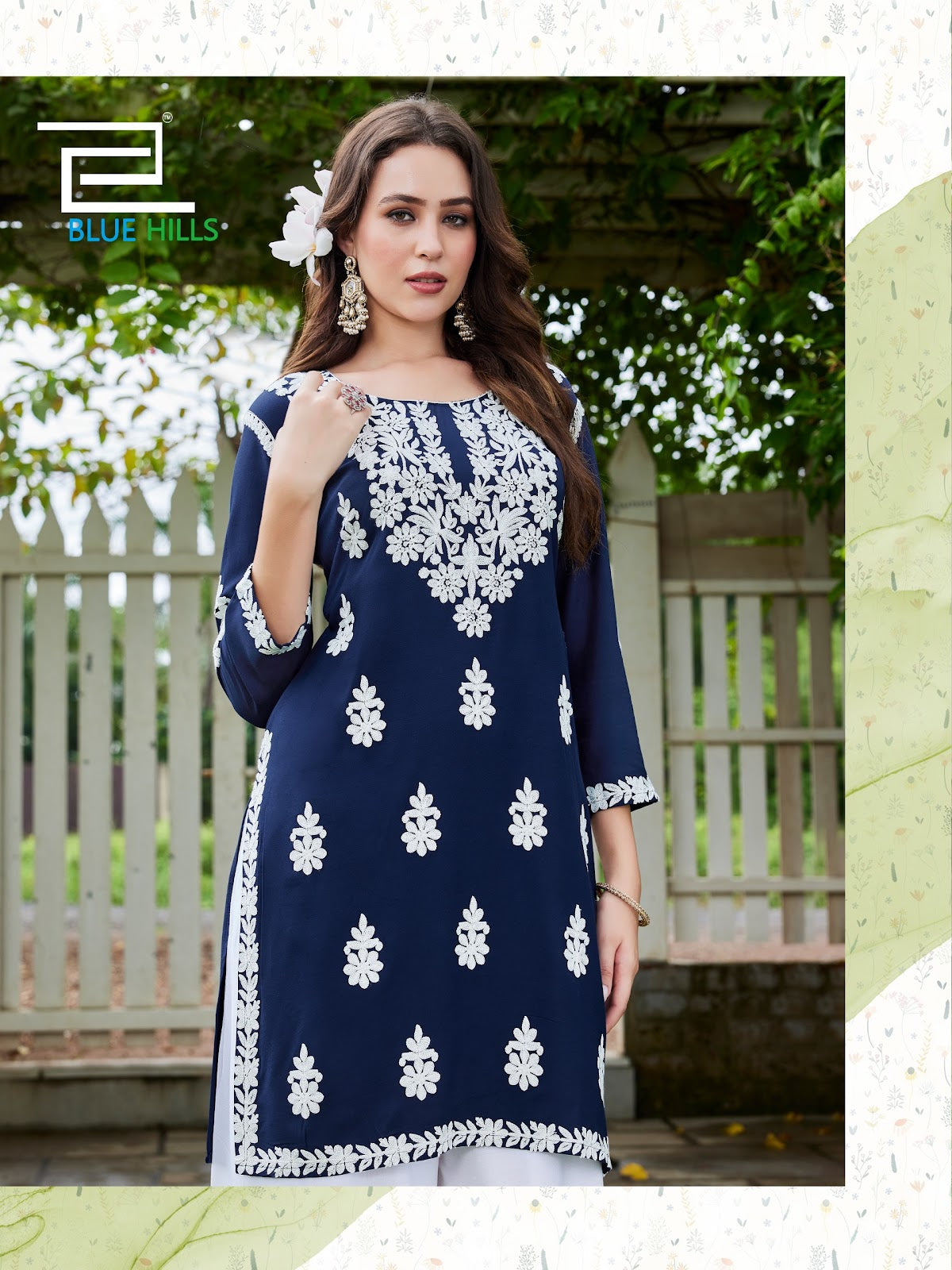 Messi Vol 3 Blue Hills Rayon 14Kg Kurti Plazzo Set Manufacturer Gujarat