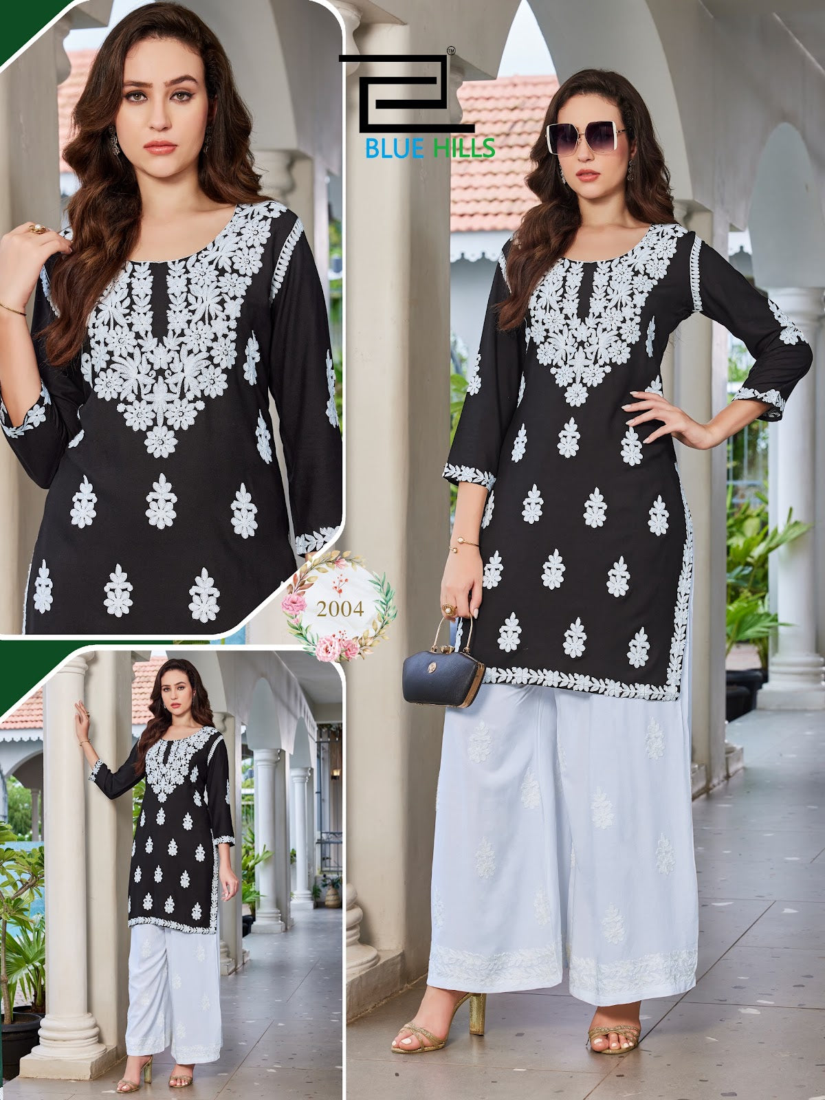 Messi Vol 3 Blue Hills Rayon 14Kg Kurti Plazzo Set Manufacturer Gujarat