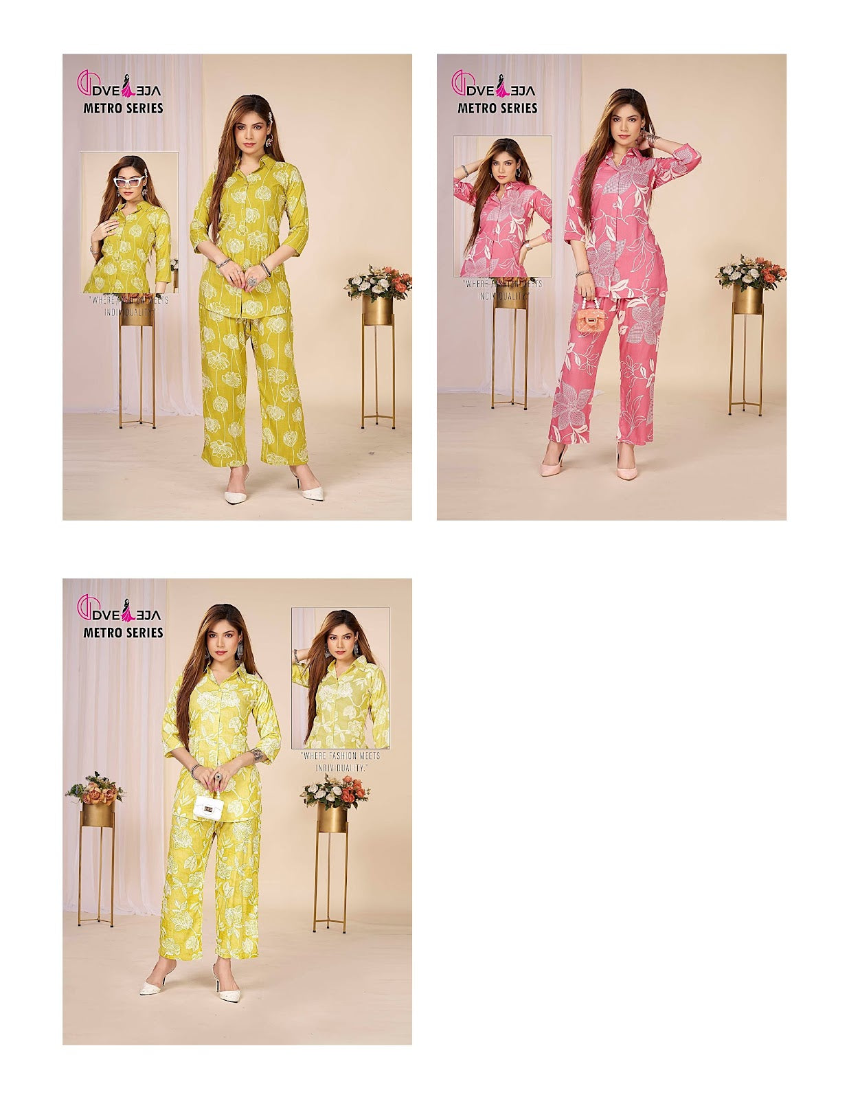 Metro Series 1306 Dveeja Fashion Reyon Co Ord Set Supplier Ahmedabad