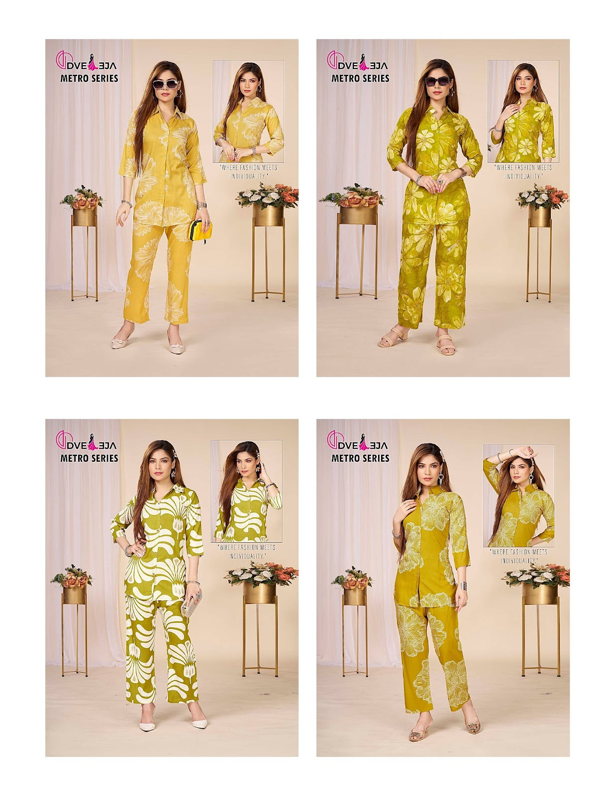 Metro Series 1306 Dveeja Fashion Reyon Co Ord Set Supplier Ahmedabad