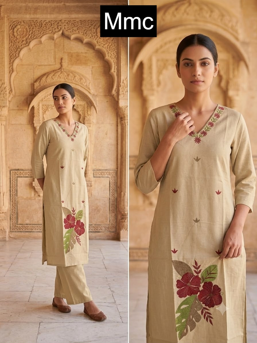 Mexican Flower Mmc Dhabu Cotton Co Ord Set Wholesaler India
