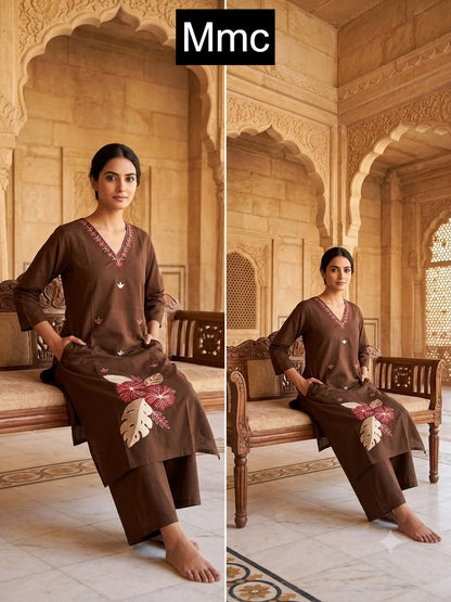 Mexican Flower Mmc Dhabu Cotton Co Ord Set Wholesaler India