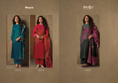 Meyza Omtex Silk Pant Style Suits Manufacturer India