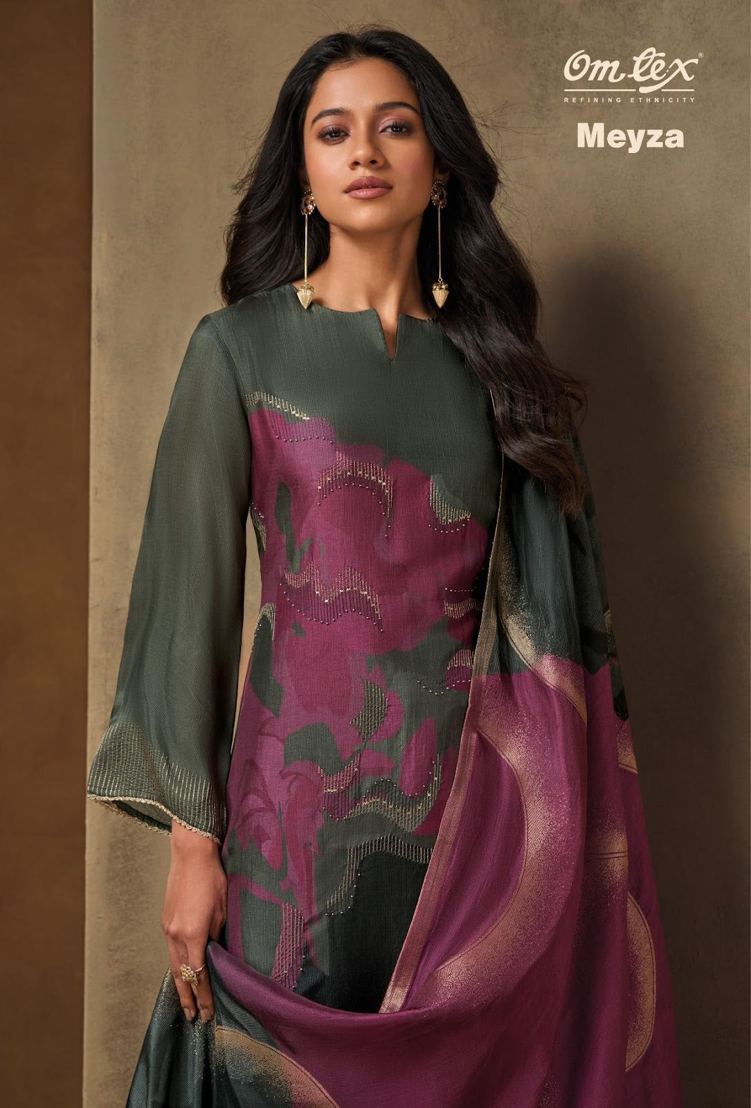 Meyza Omtex Silk Pant Style Suits Manufacturer India