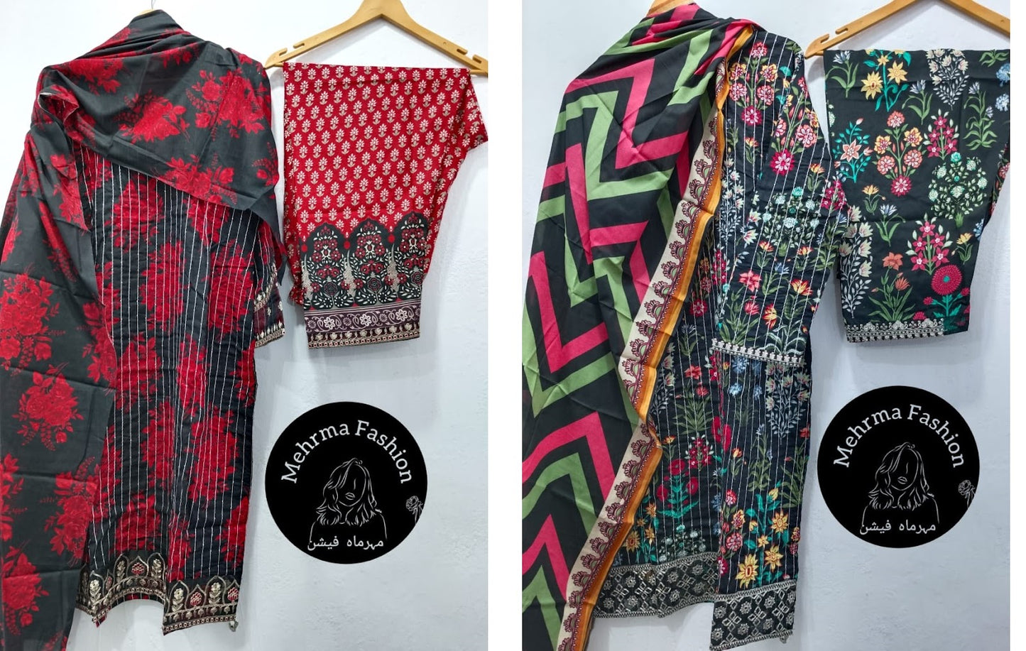 Mf01-02 Mehrma Fashion Lawn Pakistani Readymade Suits Wholesale Price