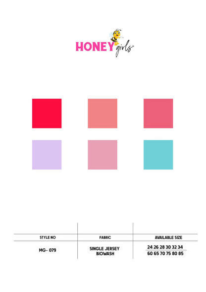 Mg-079 Honey Cotton Biowashed Girls Pant Set Exporter Ahmedabad