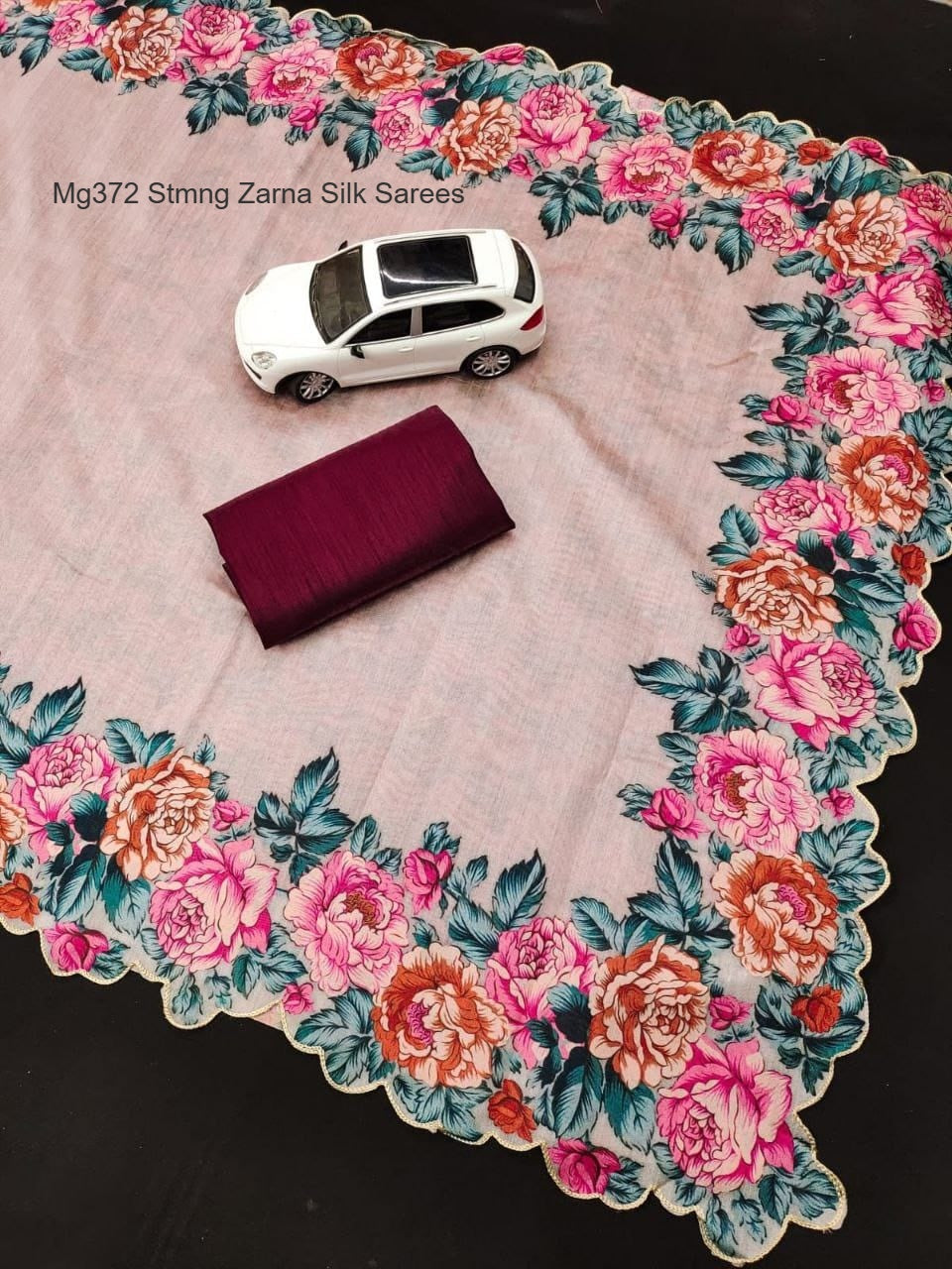 Mg372 Stmng Zarna Silk Sarees Wholesale Price