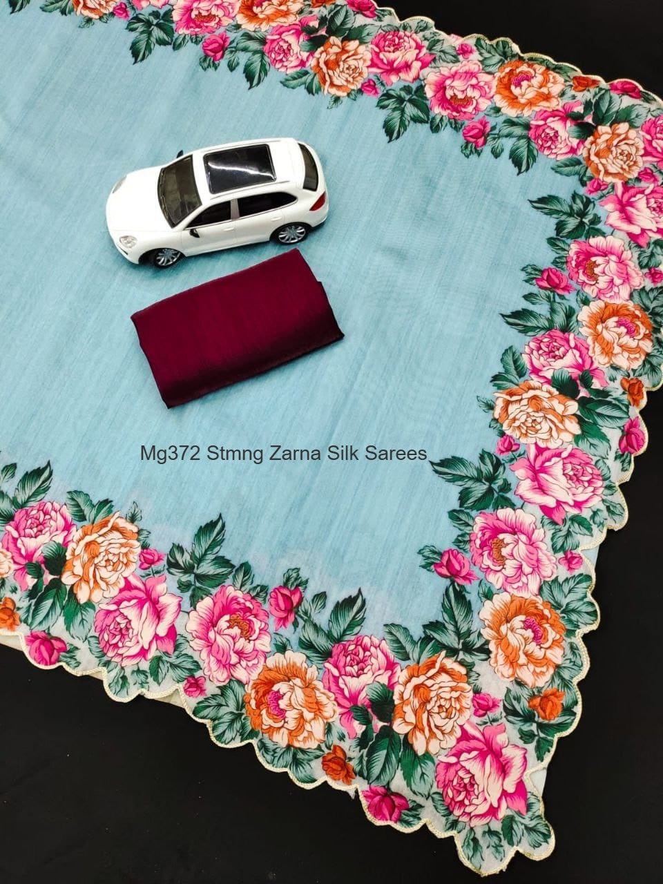 Mg372 Stmng Zarna Silk Sarees Wholesale Price
