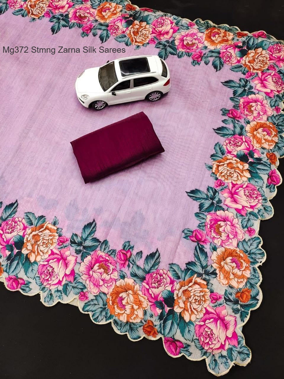 Mg372 Stmng Zarna Silk Sarees Wholesale Price