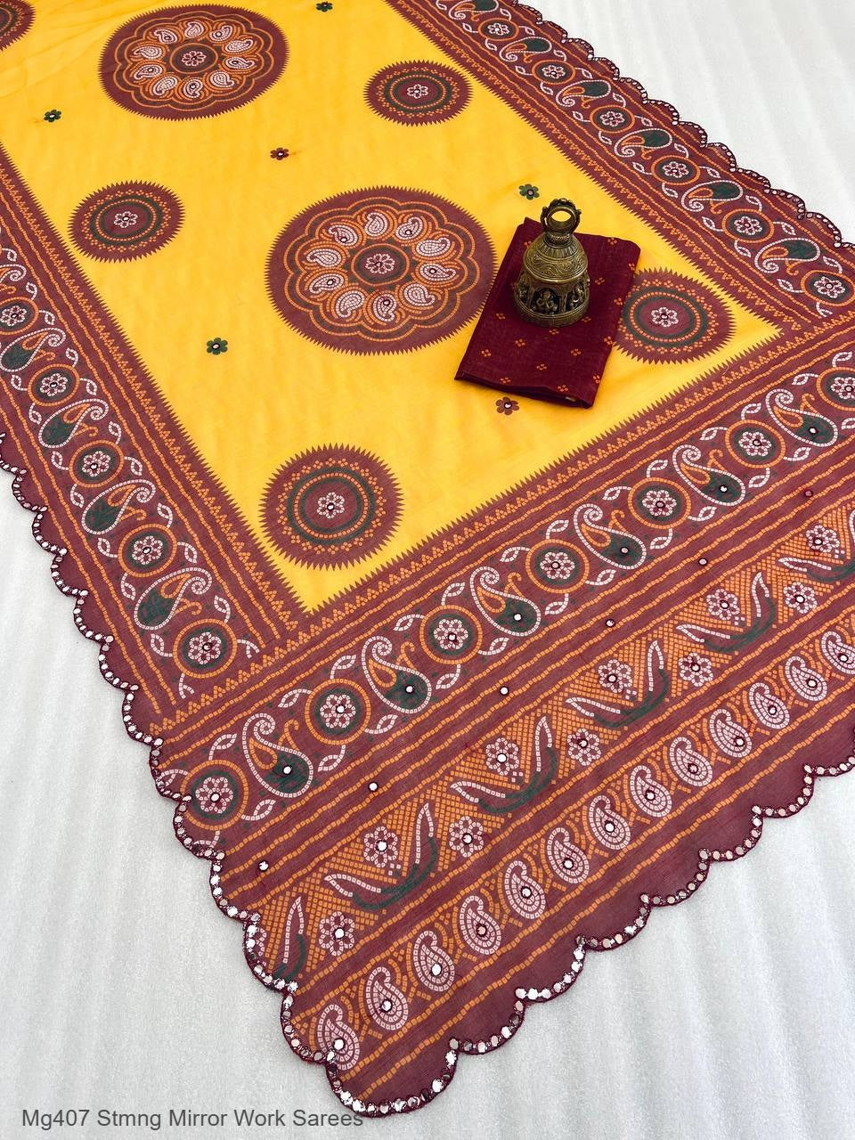 Mg407 Stmng Linen Sarees Manufacturer India