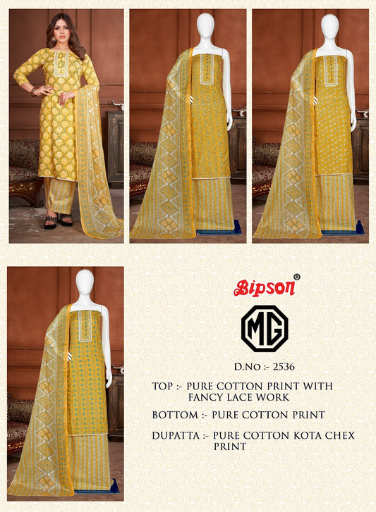 Mg 2536 Bipson Prints Cotton Pant Style Suits