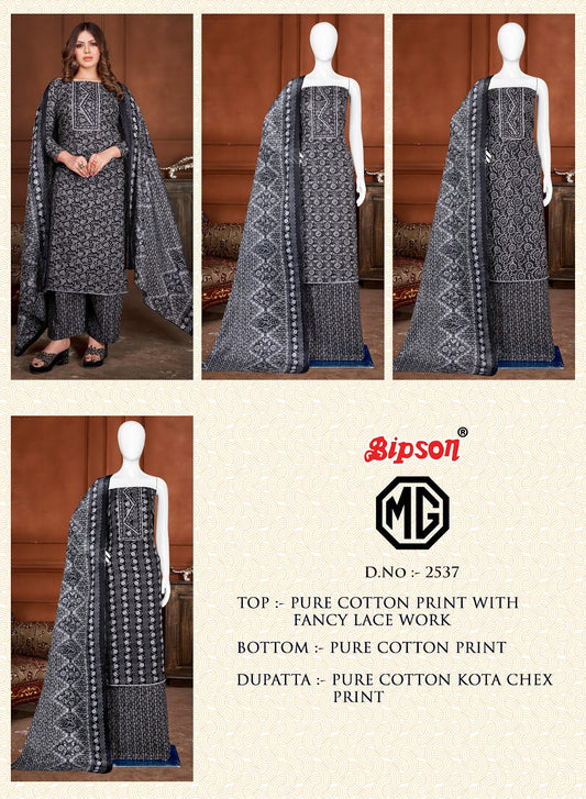 Mg 2537 Bipson Prints Cotton Pant Style Suits