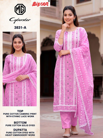 Mg Cyberster 3831 Bipson Prints Cotton Cambric Pant Style Suits Supplier Gujarat