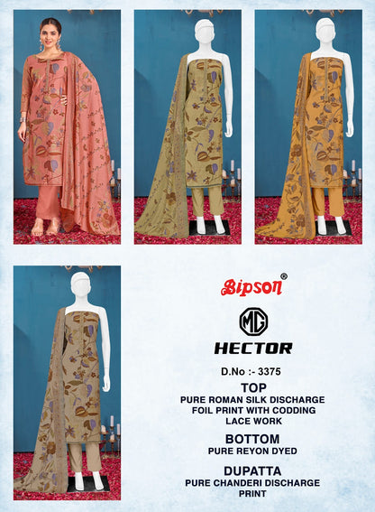 Mg Hector 3375 Bipson Prints Roman Silk Pant Style Suits Supplier