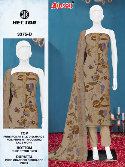 Mg Hector 3375 Bipson Prints Roman Silk Pant Style Suits Supplier