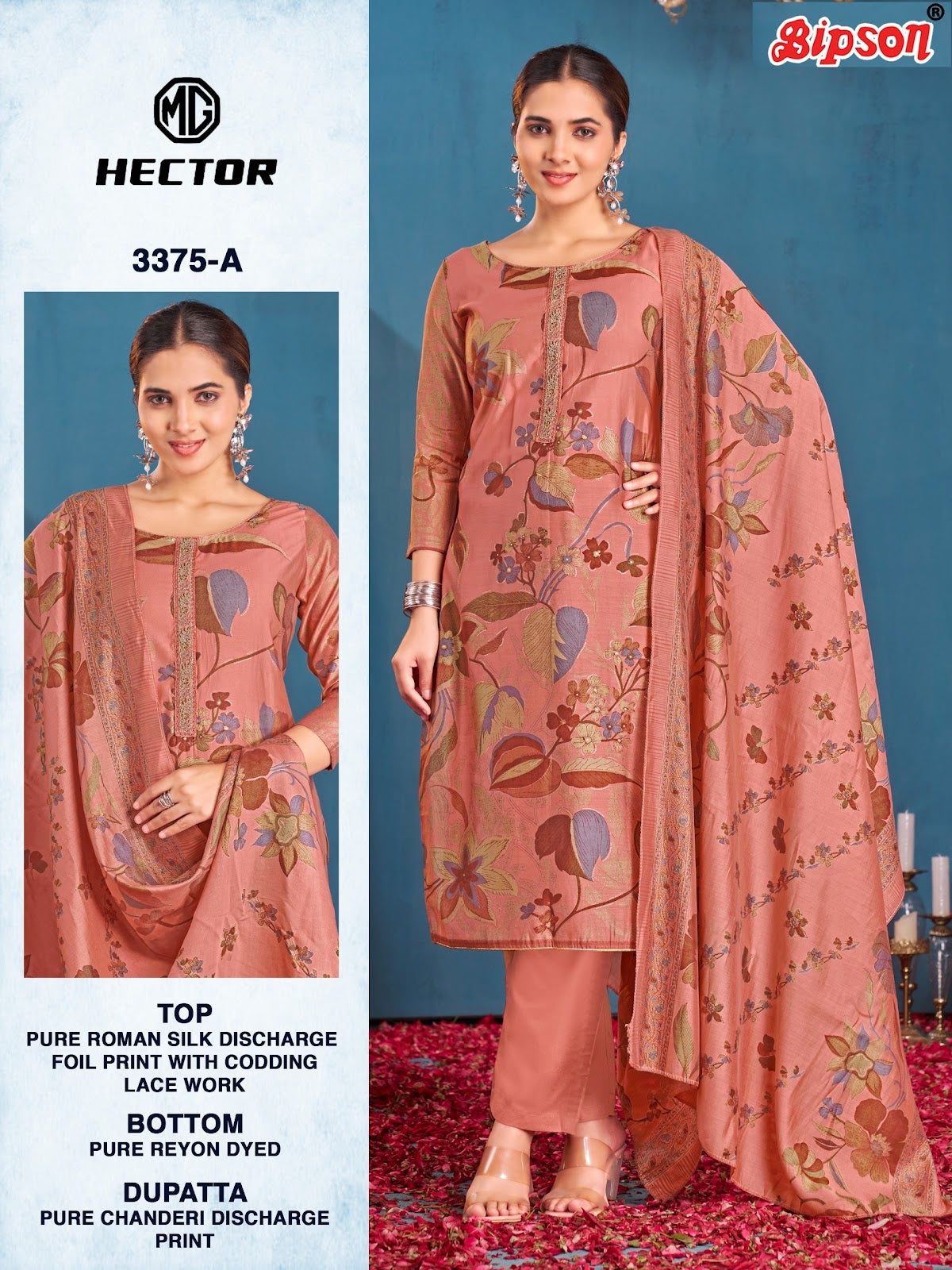 Mg Hector 3375 Bipson Prints Roman Silk Pant Style Suits Supplier