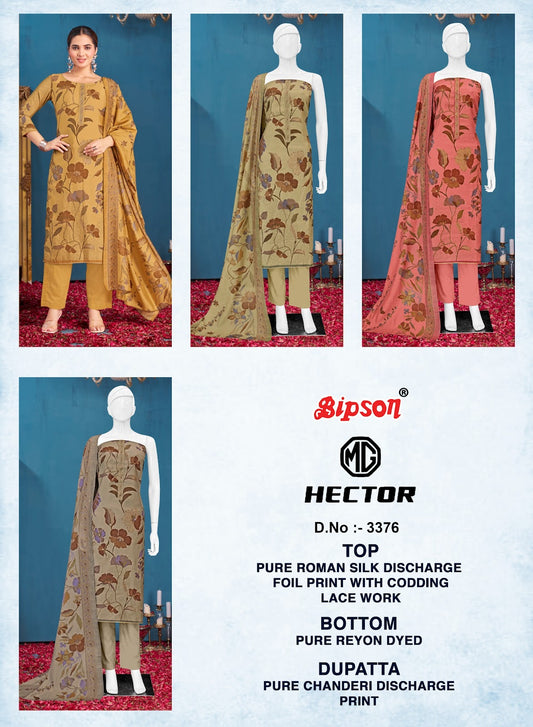 Mg Hector 3376 Bipson Prints Roman Silk Pant Style Suits Manufacturer