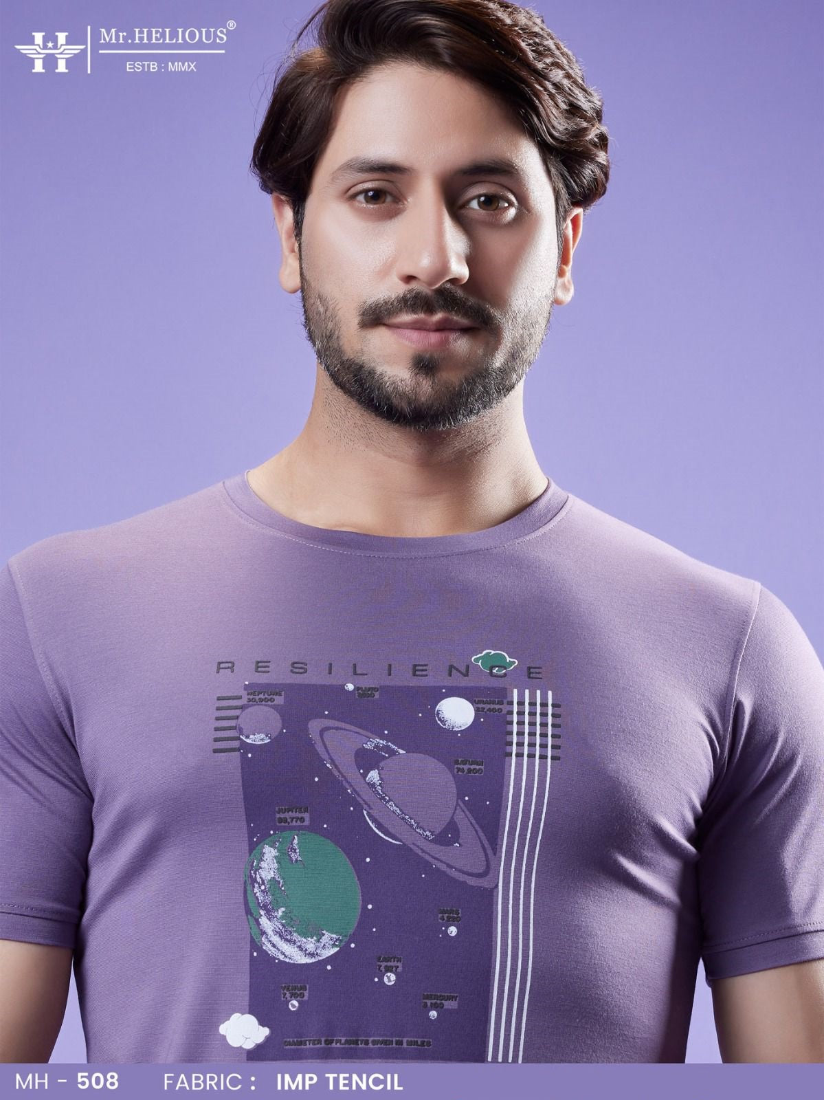 Mh 508 Mr. Helious Tencil Mens Tshirts Supplier