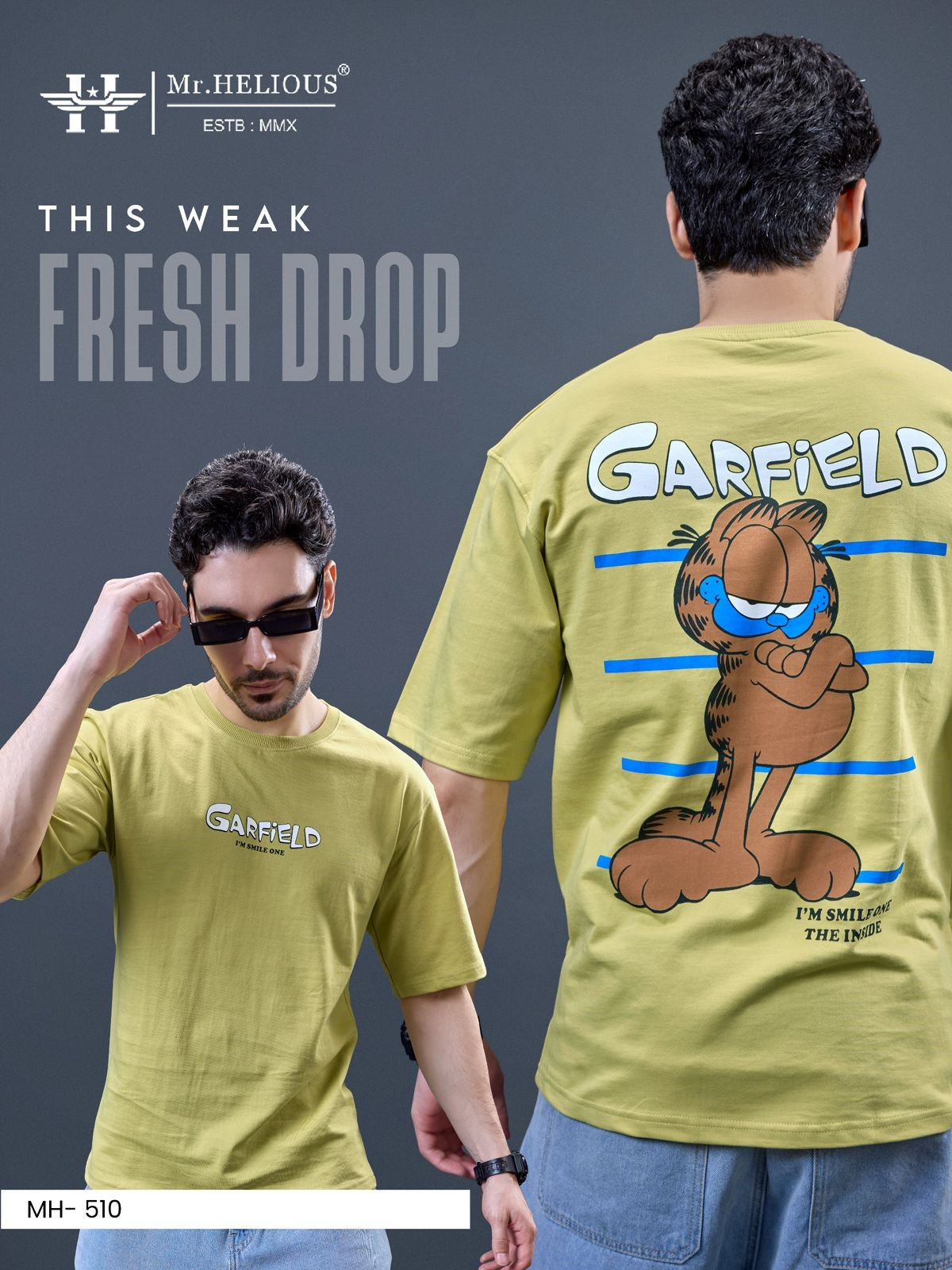 Mh 510 Mr. Helious Looper Mens Tshirts Wholesaler Ahmedabad