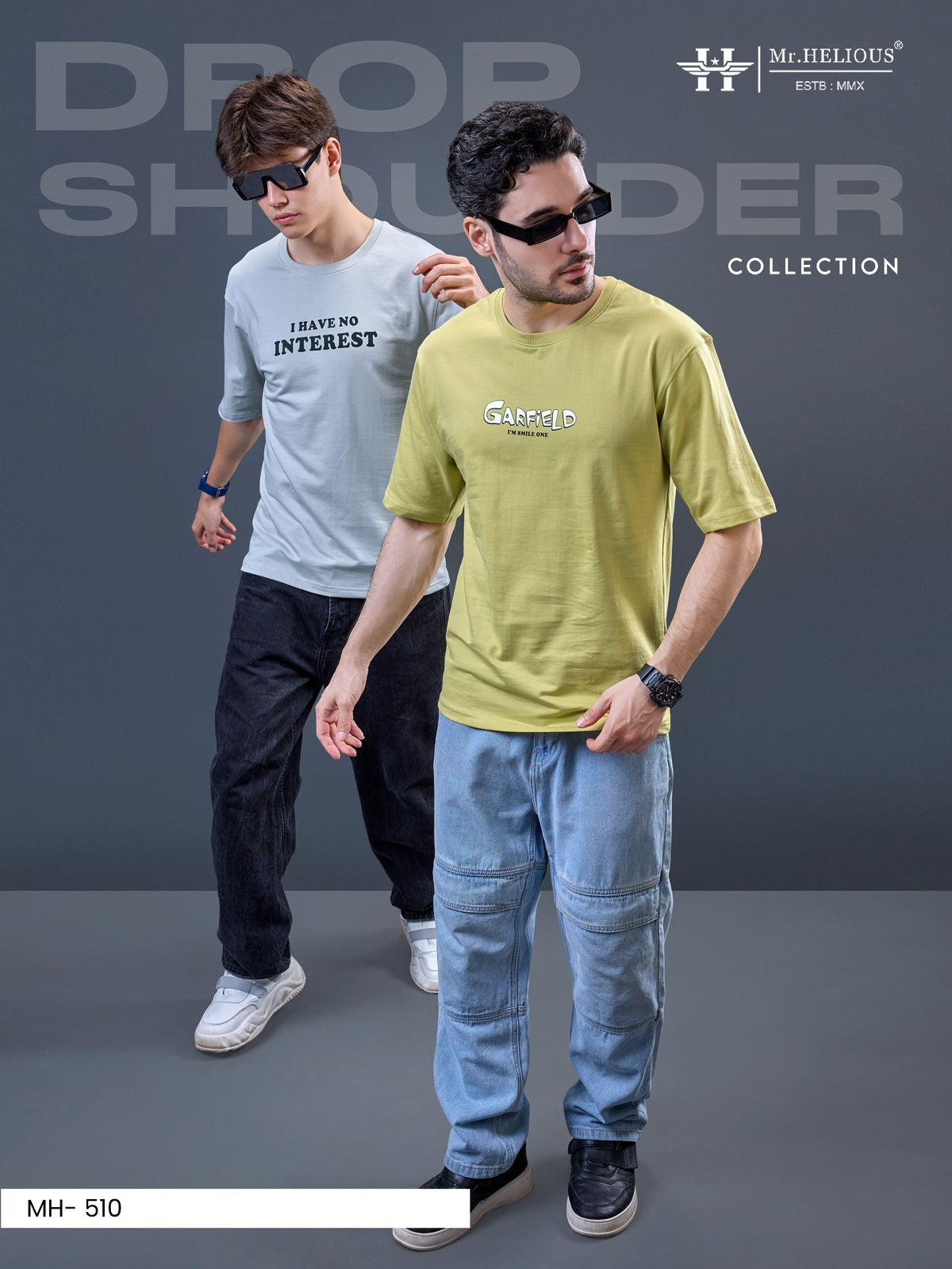 Mh 510 Mr. Helious Looper Mens Tshirts Wholesaler Ahmedabad