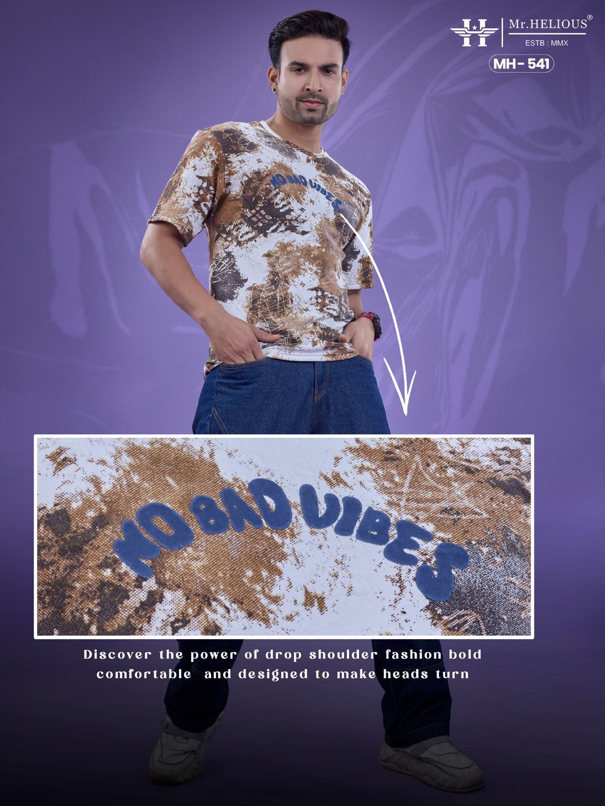 Mh 541 Mr. Helious Mens Tshirts Wholesaler