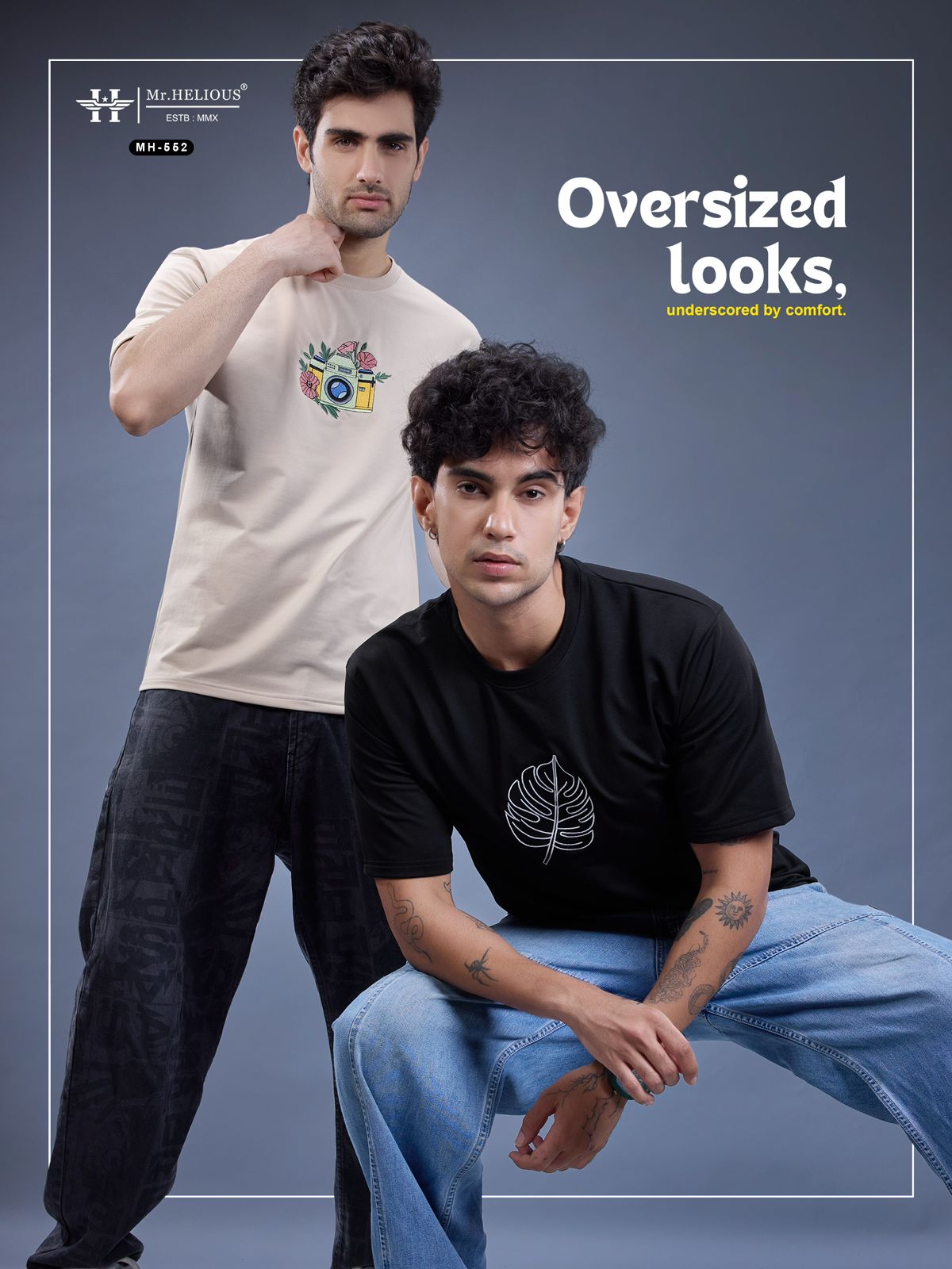 Mh 552 Mr. Helious Looper Mens Tshirts Manufacturer India