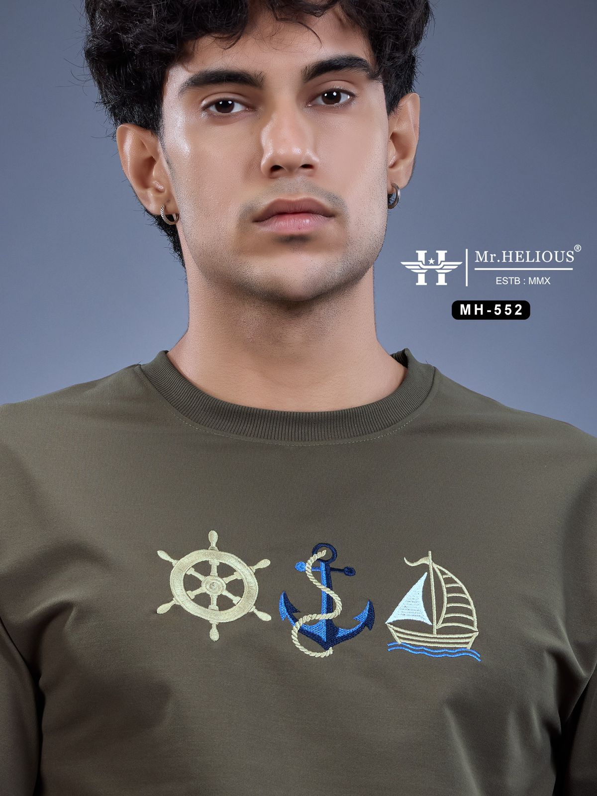 Mh 552 Mr. Helious Looper Mens Tshirts Manufacturer India