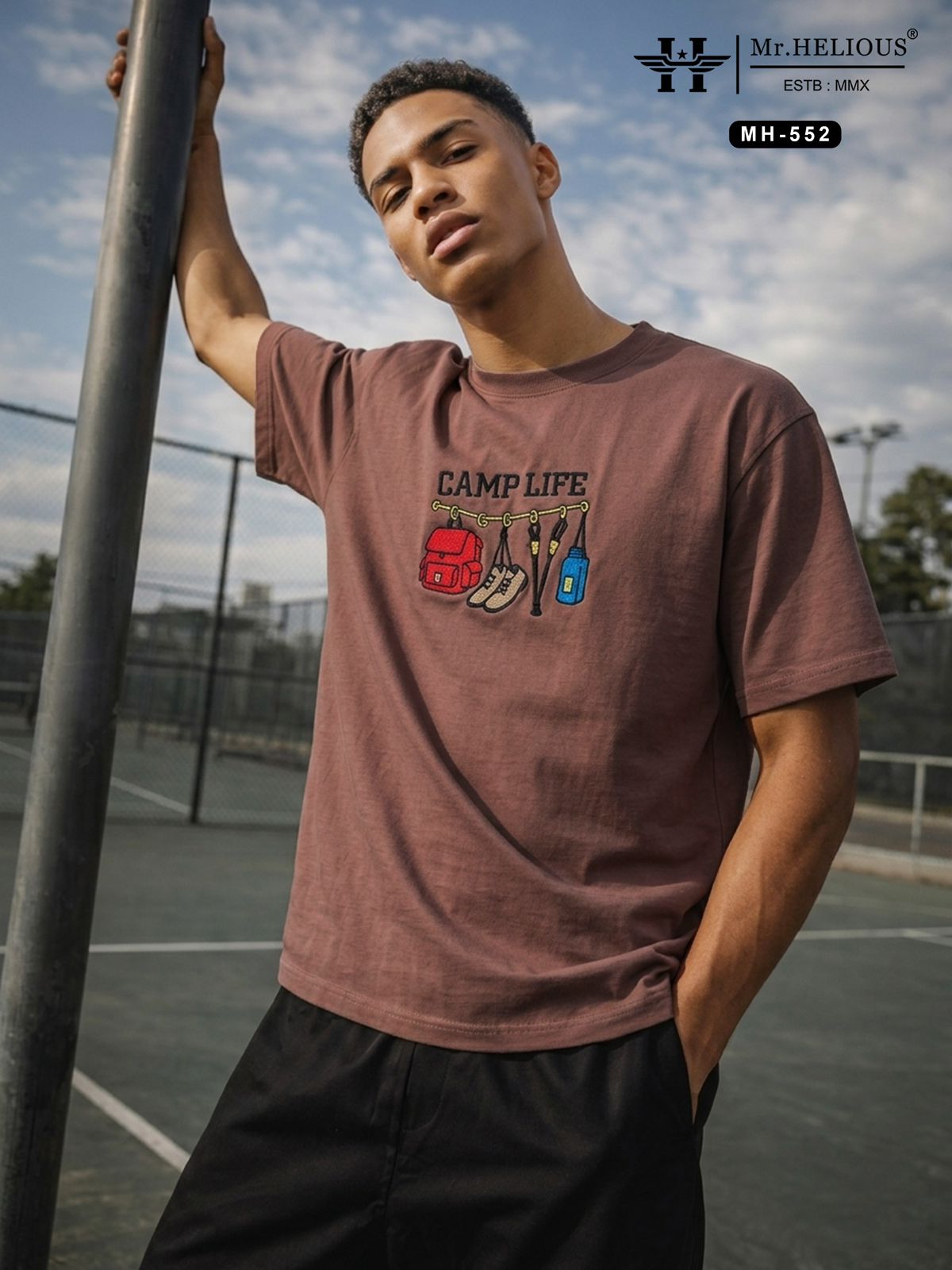 Mh 552 Mr. Helious Looper Mens Tshirts Manufacturer India