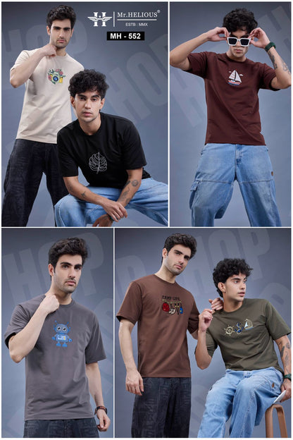 Mh 552 Mr. Helious Looper Mens Tshirts Manufacturer India