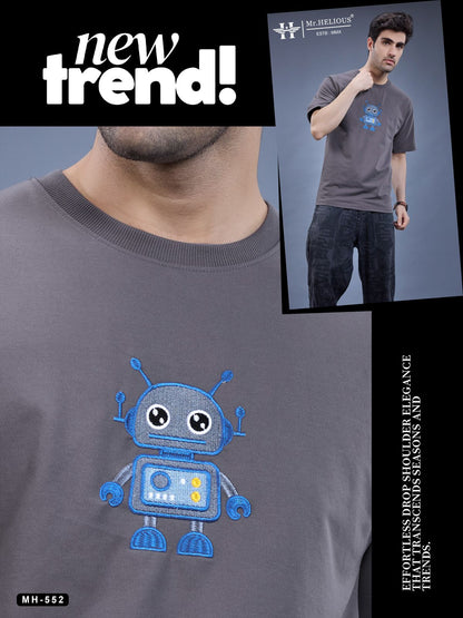 Mh 552 Mr. Helious Looper Mens Tshirts Manufacturer India