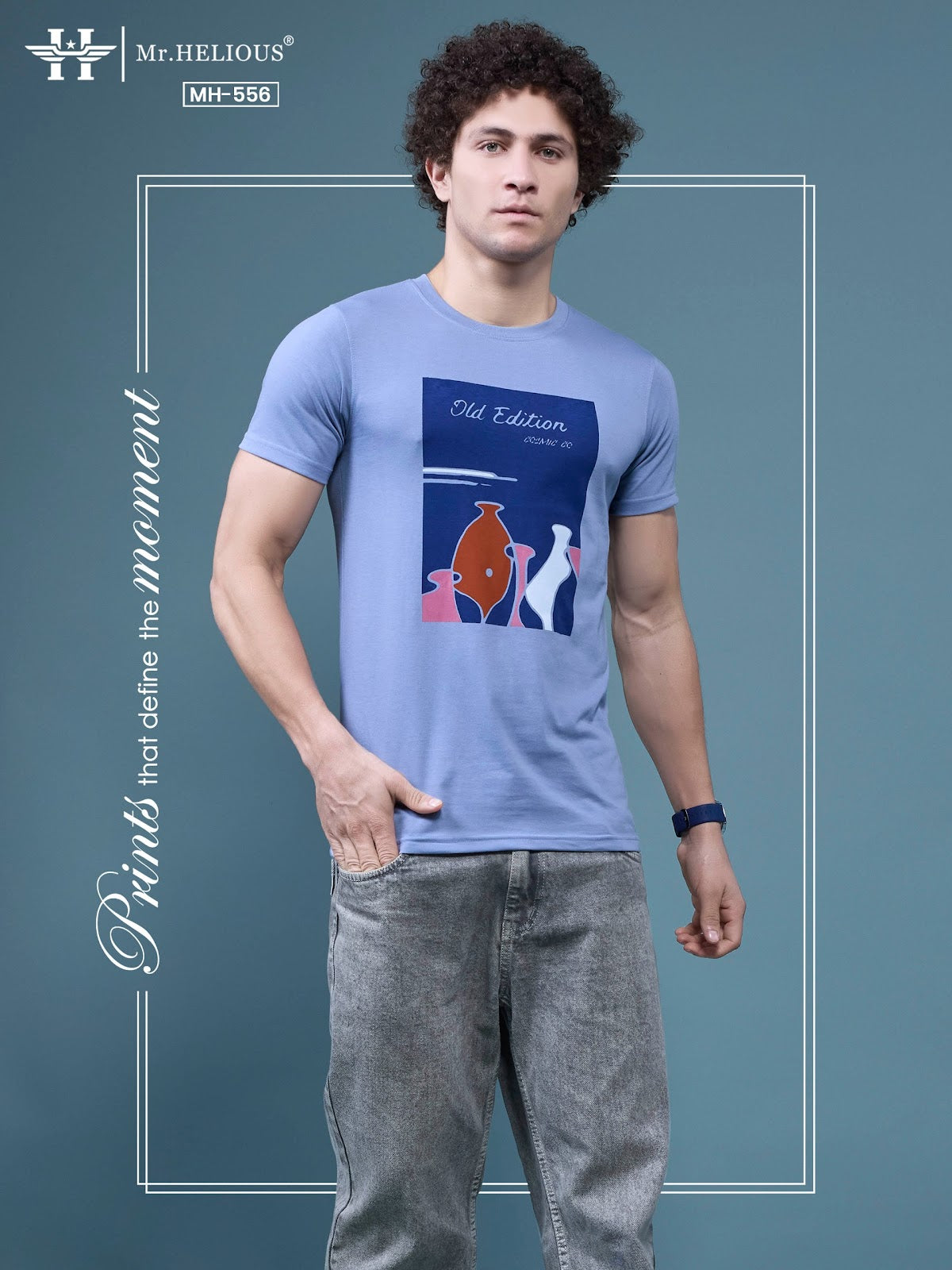 Mh 556 Mr. Helious Biowash Mens Tshirts Supplier Ahmedabad