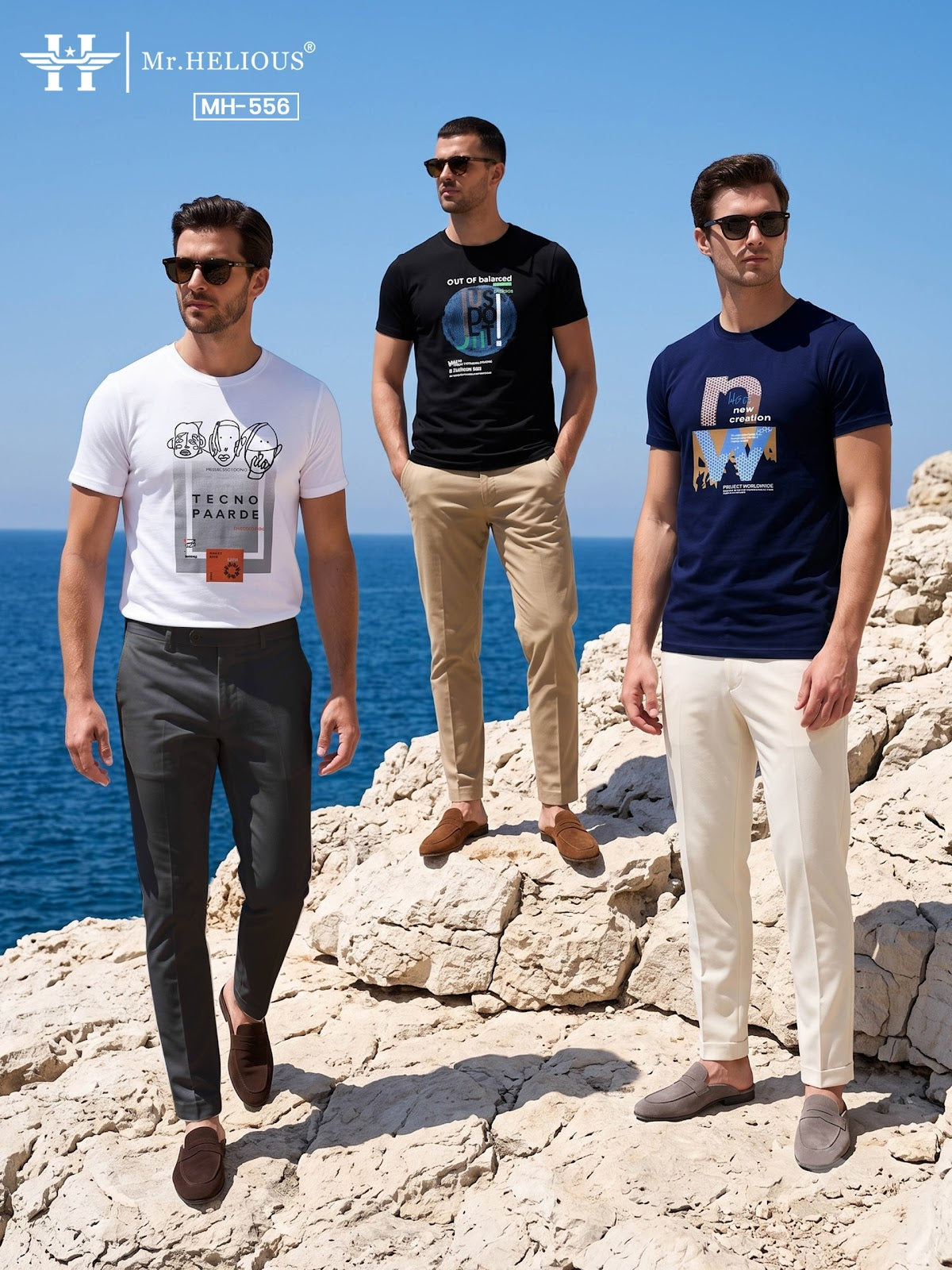 Mh 556 Mr. Helious Biowash Mens Tshirts Supplier Ahmedabad