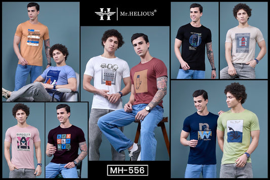 Mh 556 Mr. Helious Biowash Mens Tshirts Supplier Ahmedabad