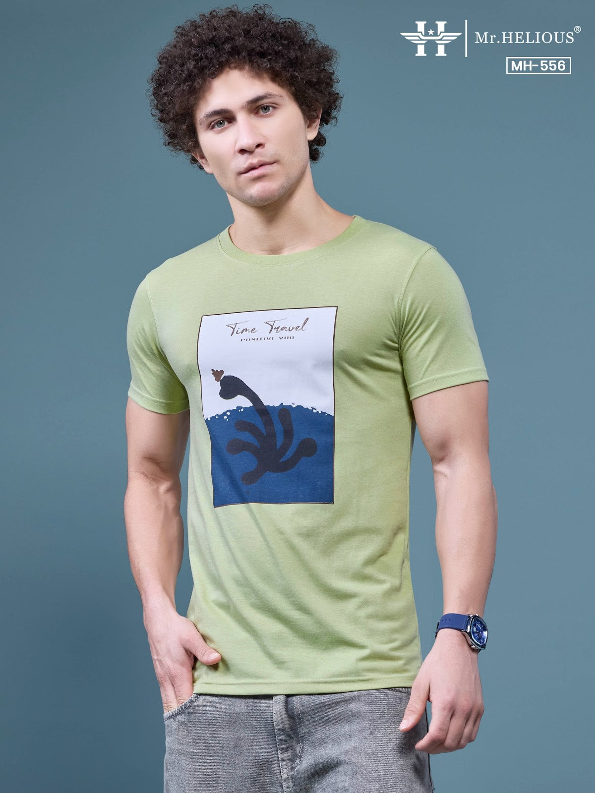 Mh 556 Mr. Helious Biowash Mens Tshirts Supplier Ahmedabad