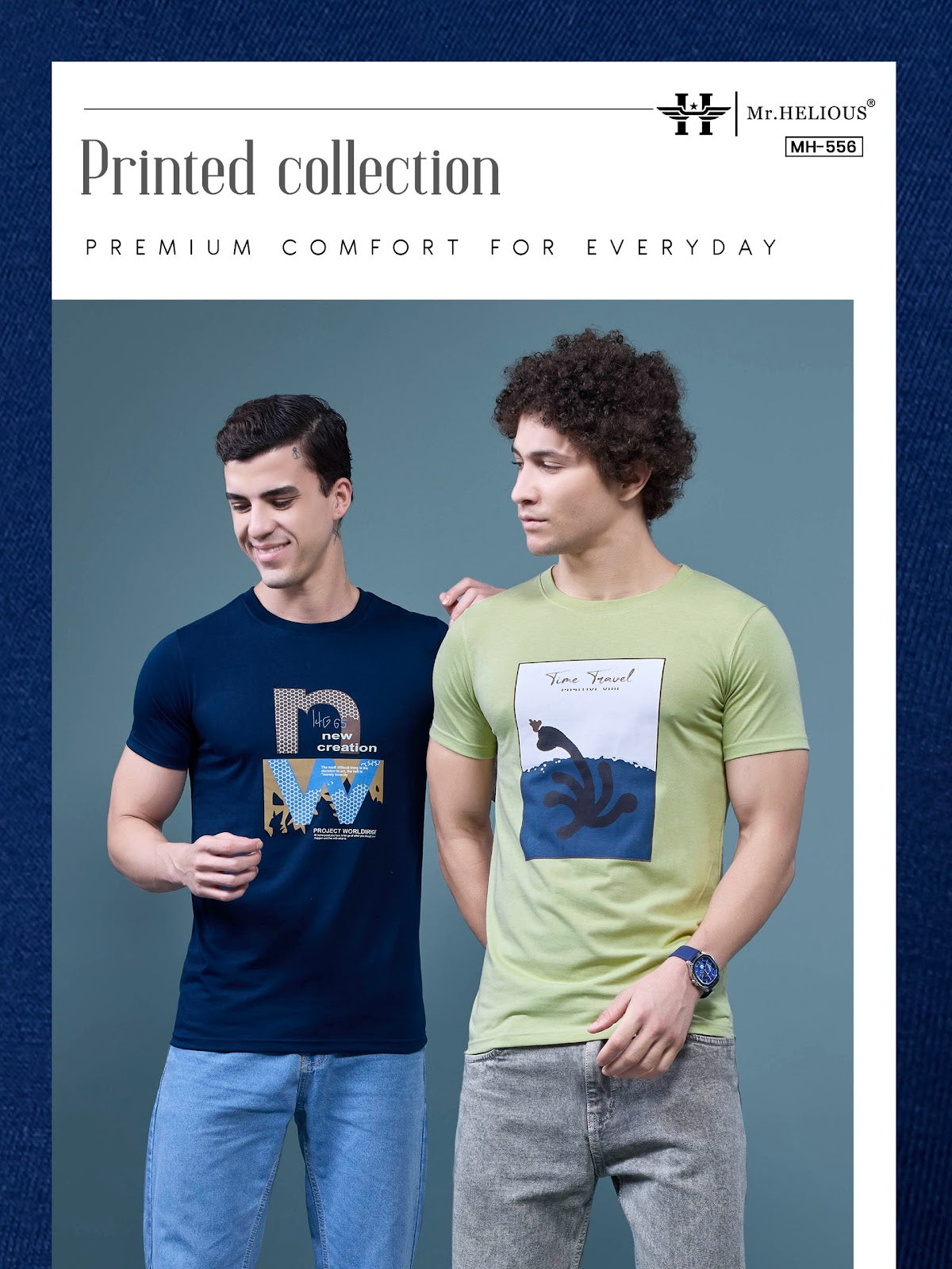 Mh 556 Mr. Helious Biowash Mens Tshirts Supplier Ahmedabad