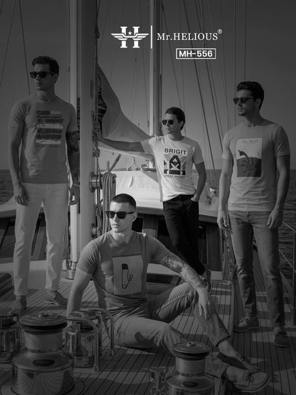 Mh 556 Mr. Helious Biowash Mens Tshirts Supplier Ahmedabad